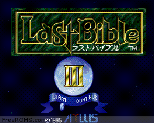 Last Bible III (SNES) - Online Game | SnesNow